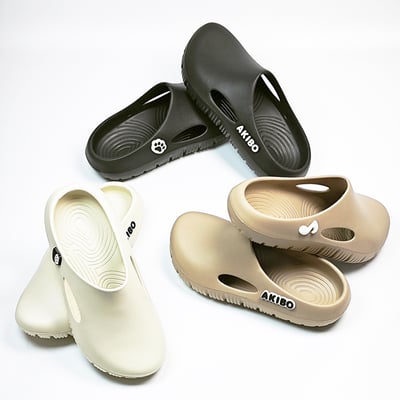 【買1送1】AKIBO巧巴達勃肯鞋-經典黑(中性款、雲朵感、輕量、耐走、防水) / 內附AKIBO品牌鞋扣1個。現在買再送鞋扣組(不挑款)17