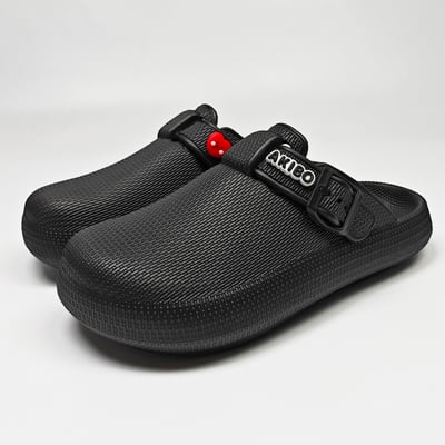 【買1送1】AKIBO潮流耐走勃肯鞋-經典黑(中性款、輕量、耐走、防水) / 內附AKIBO品牌鞋扣1個。現在買再送鞋扣組(不挑款)1