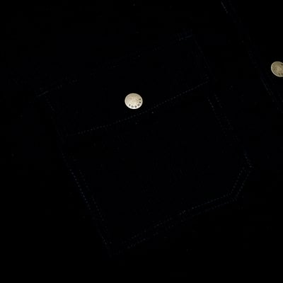 KANGOL袋鼠中性雙面燈芯絨防潑水外套-深藍(男女共款)15