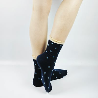 AKIBO復古學院風中筒襪(三件組)-女款7