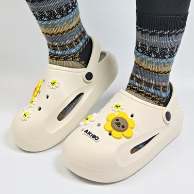 AKIBO花花世界款洞洞鞋扣 (七件組)