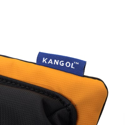 KANGOL袋鼠撞色小側背包-黃9