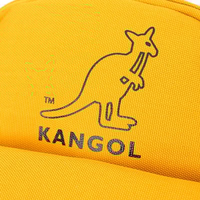 KANGOL袋鼠多彩小後背包-黃4