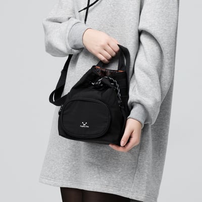 Angelia&Pets輕防撥水束包-黑3