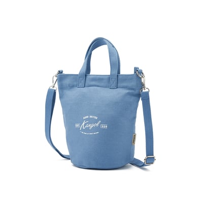 KANGOL帆布側背包-藍7