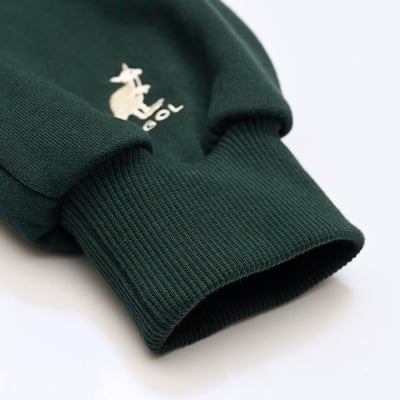 KANGOL袋鼠連帽洋裝-深綠14