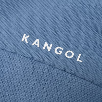 KANGOL袋鼠女款立領短外套-灰藍9