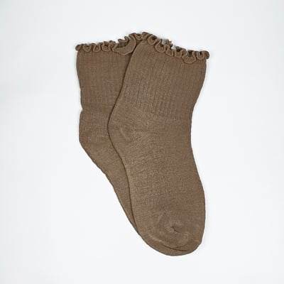 AKIBO氣質捲邊短筒襪(三件組)-女款9