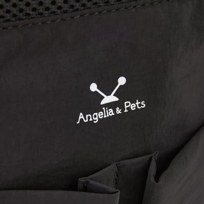 Angelia&Pets輕防撥水側肩包-黑7