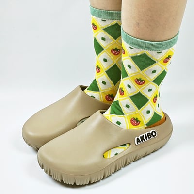 【買1送1】AKIBO巧巴達勃肯鞋-焦糖咖(中性款、雲朵感、輕量、耐走、防水) / 內附AKIBO品牌鞋扣1個。現在買再送鞋扣組(不挑款)9