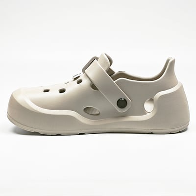 【買1送1】AKIBO全方位機能洞洞鞋-質感灰(中性款、雲朵感、輕量、防水) / 內附AKIBO品牌鞋扣1個。現在買再送鞋扣組(不挑款)14