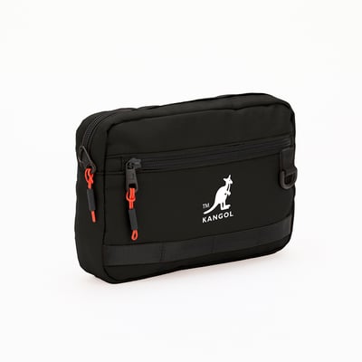 KANGOL袋鼠多功能後背包-黑(男女共款)7