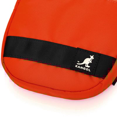 KANGOL袋鼠繽紛小側背-橘5