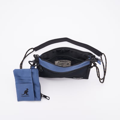 KANGO袋鼠網袋側背包-藍6