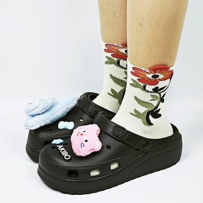 AKIBO貓咪派對款洞洞鞋扣(五件組)