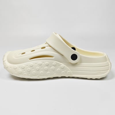 【買1送1】AKIBO戶外機能洞洞鞋-牛奶白(中性款、寬楦、雲朵感、輕量、兩穿、防水) / 內附AKIBO品牌鞋扣1個。現在買再送鞋扣組(不挑款)12