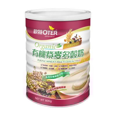 【歐特 OTER】有機紫麥多穀奶 有機黑穀多穀奶 有機青汁多穀奶 800g/罐 有機 紫麥 黑穀 多穀奶4