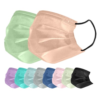 【釩泰】成人滿版黑耳口罩 50入｜雙鋼印MIT醫療口罩｜十色可選、CNS14774檢驗合格、BFE>99%1