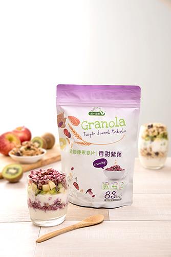 【統一生機】脆穀優果麥片 香甜紫薯 240g｜在地食材｜低卡無防腐劑｜烘烤非油炸2