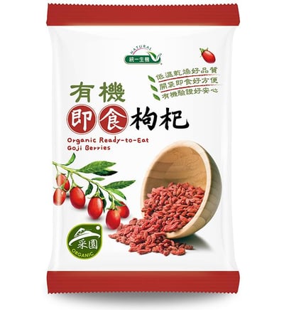 統一生機】有機即食枸杞 60g（6g×10包）｜低溫乾燥 紅潤甘甜飽滿｜開袋即食 小包攜帶｜采園生態有機驗證｜嚴選有機栽種 無農藥化肥2