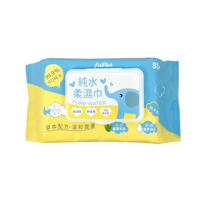 【釩泰】純水濕紙巾80抽(長頸鹿/大象加大加厚/狐狸加大)｜加厚設計、貼心加蓋，添加維生素E與蘆薈萃取，溫和親膚不刺激，適合嬰幼兒與寵物使用，日常清潔安心首選2