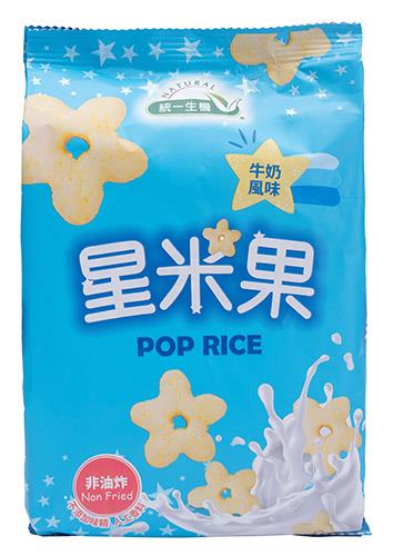 【統一生機】星米果 牛奶風味 50g/包｜花蓮富麗米製成 無水奶油添加 無味精 無人工香料 米果零食1