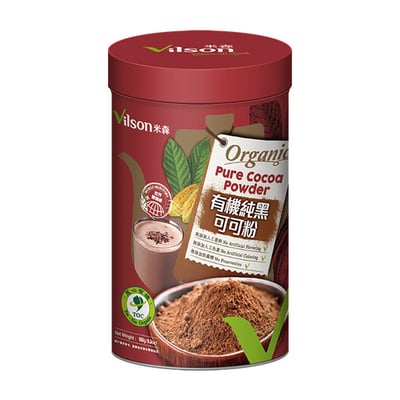 【米森 Vilson】有機沖泡粉系列｜有機純黑可可粉 150g｜有機純抹茶粉 75g｜慈心有機驗證 × SGS 檢驗通過｜無加糖 × 無防腐劑 × 無人工色素香料｜沖泡飲品 × 烘焙調色 皆適用2