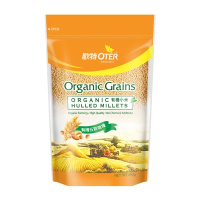 【歐特 OTER】有機小米 480g｜高營養穀物，富含蛋白質與纖維，幼兒老人適合食用1