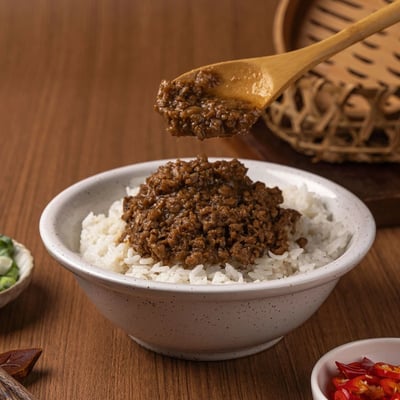 【毓秀私房醬】台式素肉燥 300g｜五辛素｜經典滷香 x 植物肉｜拌飯神器3