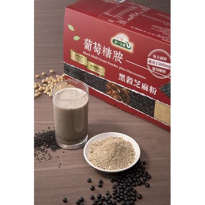 【統一生機】葡萄糖胺黑穀芝麻粉 30包｜1500mg葡萄糖胺補充｜高鈣高纖｜無加糖沖泡飲2