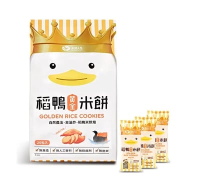 【美好人生】稻鴨米餅 地瓜口味 (75公克/袋/25小包入)1