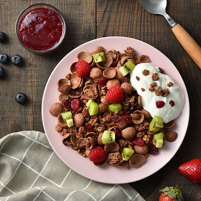 【米森 vilson】麥片隨手包（BC益生菌草莓 / BC益生菌可可 / 水果覆盆莓麥片 / 香酥可可脆片 / 乳酸菌草莓優格麥片）11