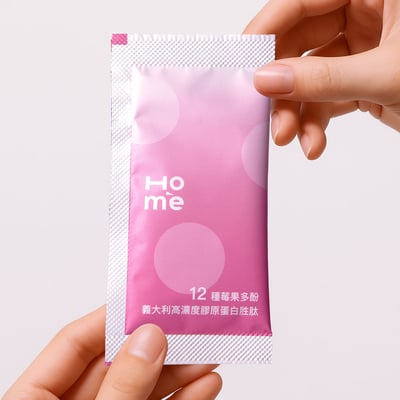 【杰新生技 HoMe】莓萃漾 膠原蛋白胜肽粉 6g*15包｜義大利大廠製造、小分子好吸收、12種莓果萃取、美顏亮膚3