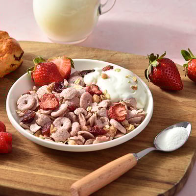 【米森 vilson】麥片隨手包（BC益生菌草莓 / BC益生菌可可 / 水果覆盆莓麥片 / 香酥可可脆片 / 乳酸菌草莓優格麥片）14