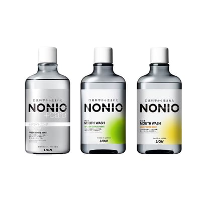 【日本獅王 LION】NONIO 終結口氣漱口水｜浸潤薄荷/澄橘薄荷/晶燦亮白｜600ml 日本原裝進口 長效淨澈口氣1