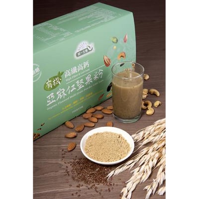 【統一生機】有機高纖高鈣亞麻仁堅果粉 30包｜無加糖無奶精｜隨手沖泡營養飲品2