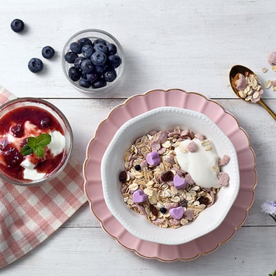 【米森 vilson】乳酸菌藍莓優格麥片 300g 即沖即食 5倍濃縮藍莓優格塊 覆盆莓穀脆片 高纖膳食纖維 無防腐劑 無人工香料色素3