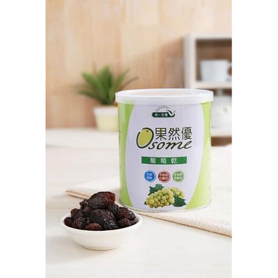 【統一生機】果然優葡萄乾 400g 罐裝｜智利地中海氣候產區｜未經硫化薰蒸 × 不添加防腐劑二氧化硫｜充氮保鮮｜低脂天然零嘴2