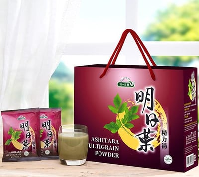 【統一生機】明日葉精力湯禮盒(2盒)｜台灣在地明日葉 × 30種穀豆堅果｜高纖營養補給｜即沖即飲 30公克＊30包／盒1