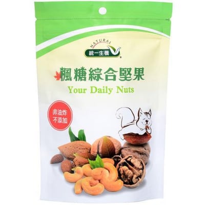 【統一生機】楓糖綜合堅果 150g｜腰果核桃杏仁｜低溫烘焙｜天然健康零食1