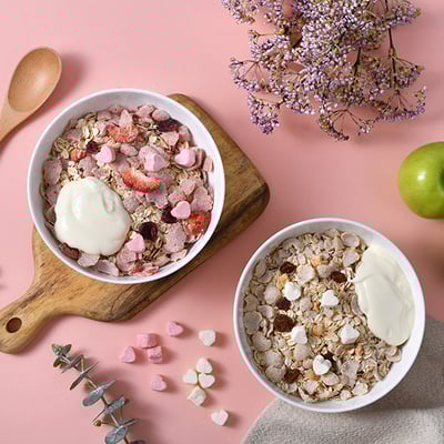 【米森 Vilson】乳酸菌草莓優格麥片 300g｜即沖即食｜高纖營養｜無添加防腐劑3