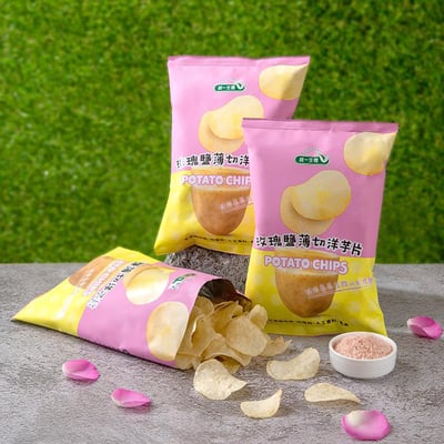 【統一生機】玫瑰鹽薄切洋芋片 59.5g｜天然無添加｜酥脆薄片2