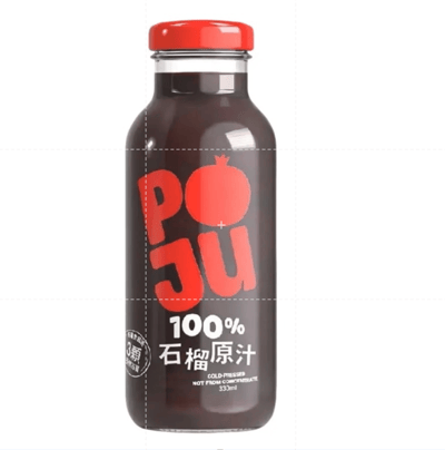 【自然思維】POJU 100% 紅石榴汁 330ml｜亞塞拜然石榴原汁 × 非濃縮還原｜每瓶超過 3 顆天然石榴 × 未過濾原汁｜無添加水糖防腐劑人工化學添加物｜含膳食纖維 × 維他命C × 鉀1