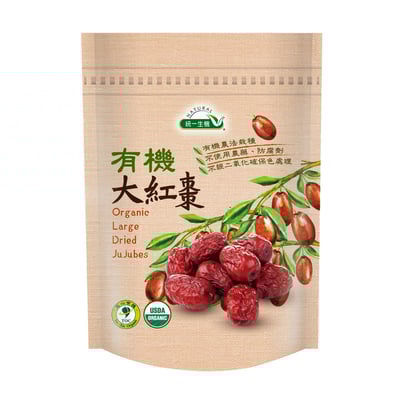 【統一生機】有機大紅棗 300g｜皮薄肉厚｜天然無農藥｜養生滋補佳品1