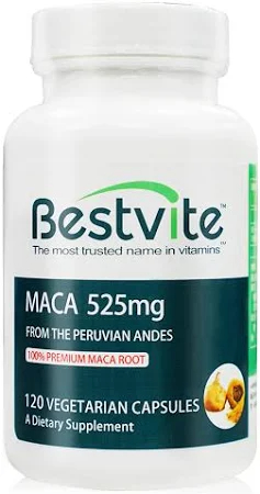 【美國 BestVite】必賜力 瑪卡膠囊 120顆｜MACA 525mg｜安地斯山瑪卡｜美國原裝進口1