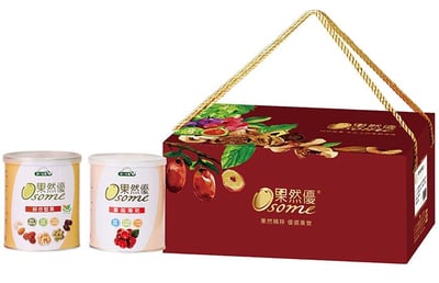 【統一生機】果然優堅蔓禮盒｜低溫輕烘焙綜合堅果360g＋蔓越莓乾360g｜原味堅果果乾組1