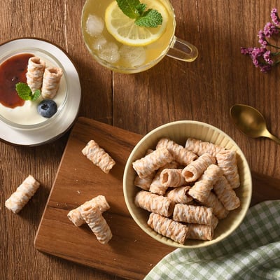 【米森 vilson】無麩質椰子一口捲 20g×5包/盒 非油炸 無乳糖 50%椰子成分 蛋素點心 獨立小包裝 隨手零食2