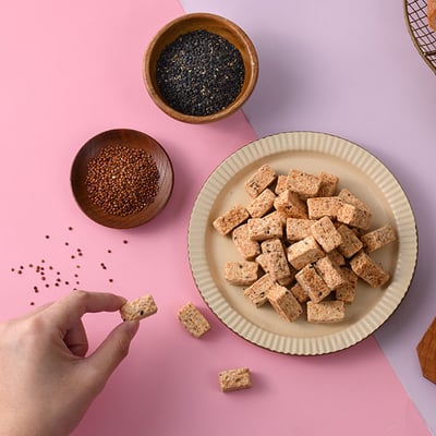 【米森 Vilson】有機黑芝麻餅/芝麻藜麥一口酥/香濃起司一口酥 100g｜低溫烘焙不油炸｜無防腐劑無人工添加｜全家健康零食5