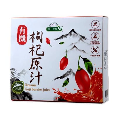 【統一生機】有機枸杞原汁 30ml*10包｜100%鮮果壓榨｜無加糖無添加｜隨身養生飲1