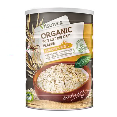【米森 vilson】有機即食大燕麥片 880g1